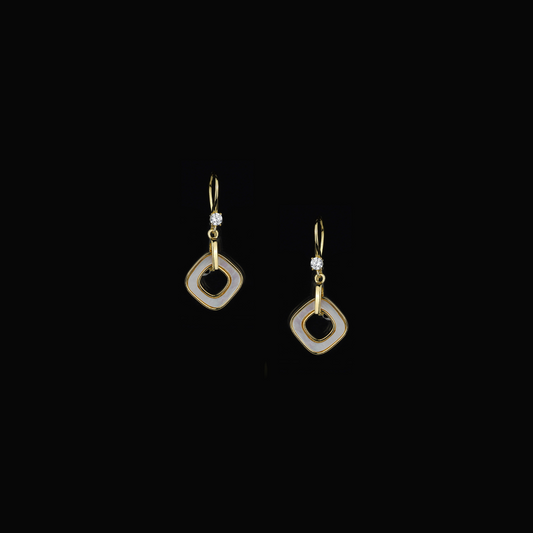 Classic Geometric Pendant & Earrings Set