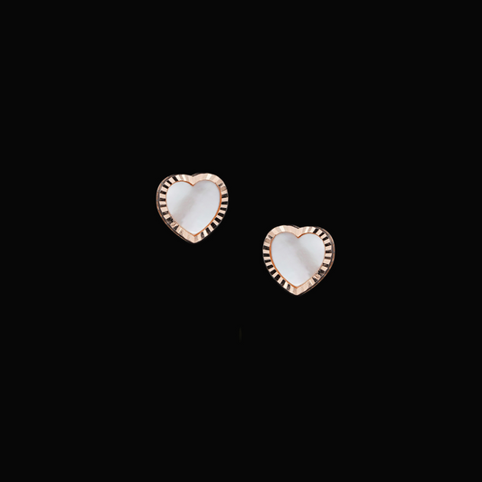 Heart Shaped Pendant & Earrings Set