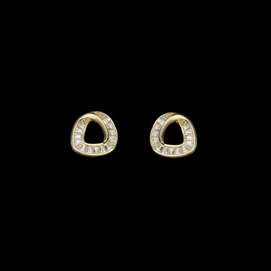 Modern Gold Loop Earrings