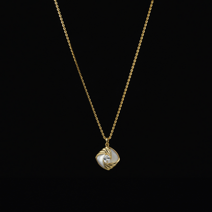 Sparkling Solitaire Pendant & Earrings Set