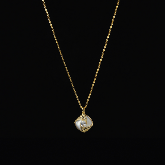 Sparkling Solitaire Pendant & Earrings Set