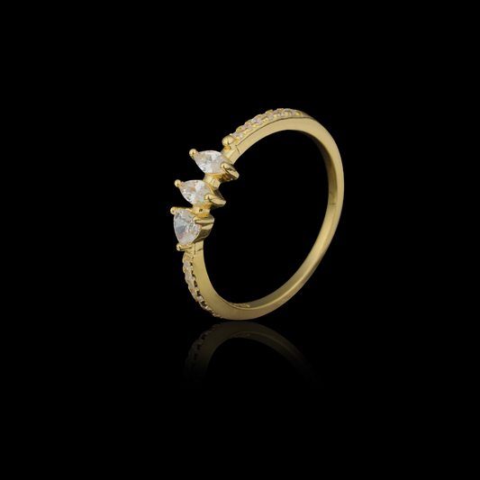 Triangular Crown Ring (2 pcs)